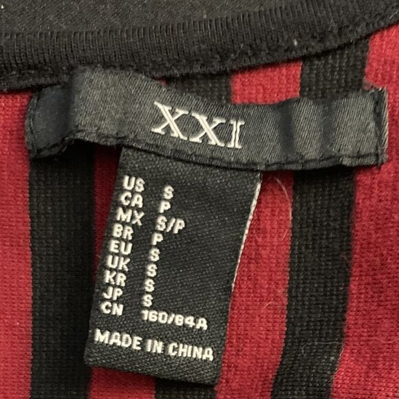 Forever 21  Fit & Flare Red and Black Dress Size S - Picture 4 of 4